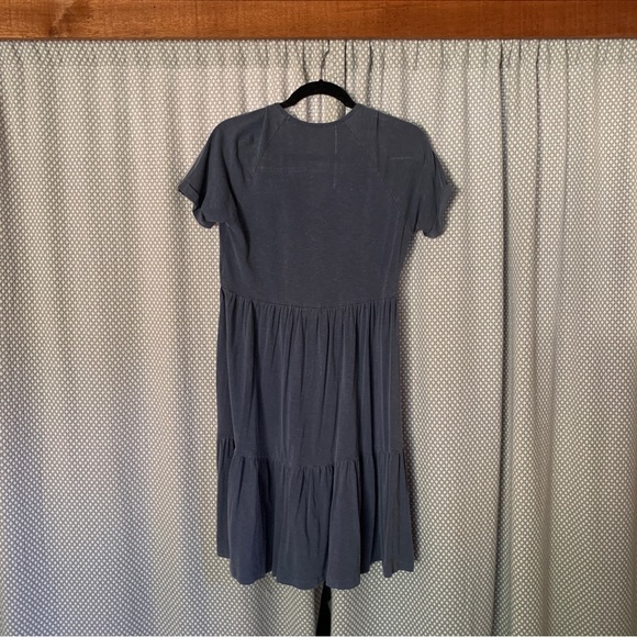 Anthropologie Sundry Vasha Tiered Mini Dress - XS, Pigment Navy - Picture 9 of 9